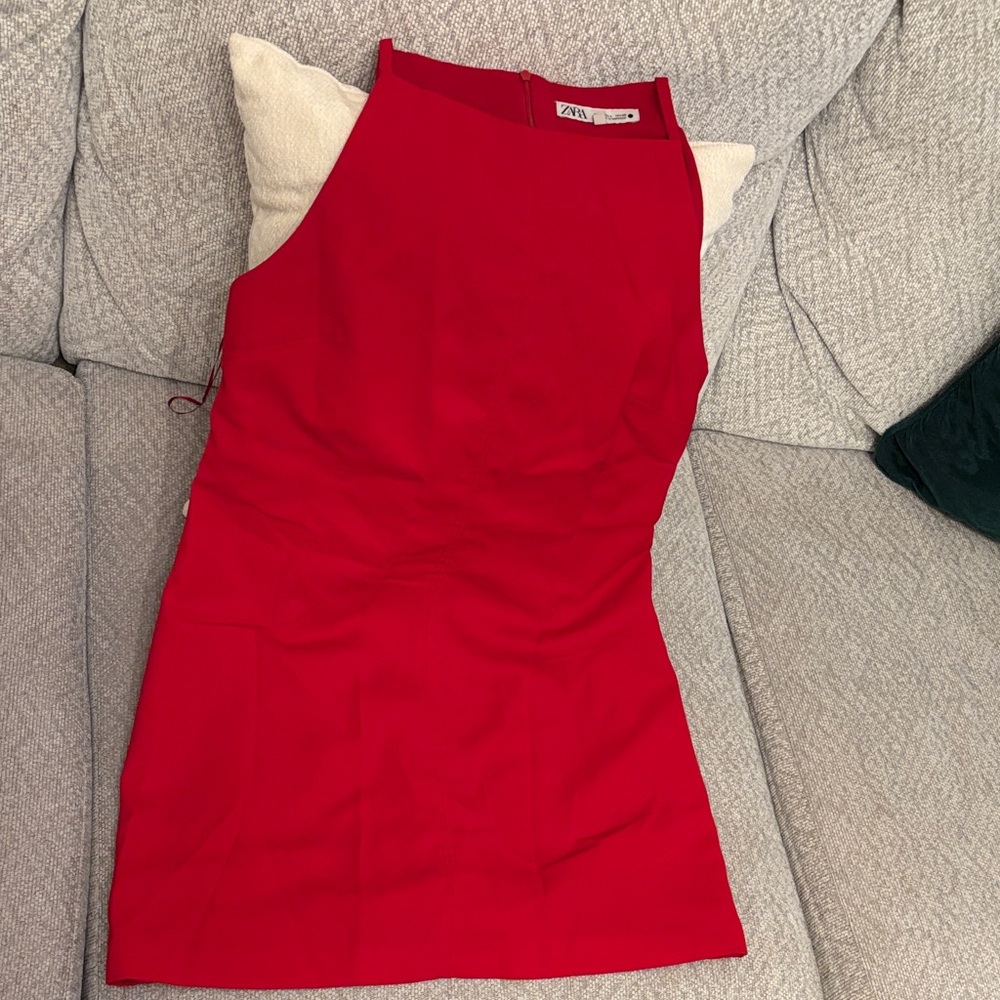 Zara Vibrant Red Mini Dress